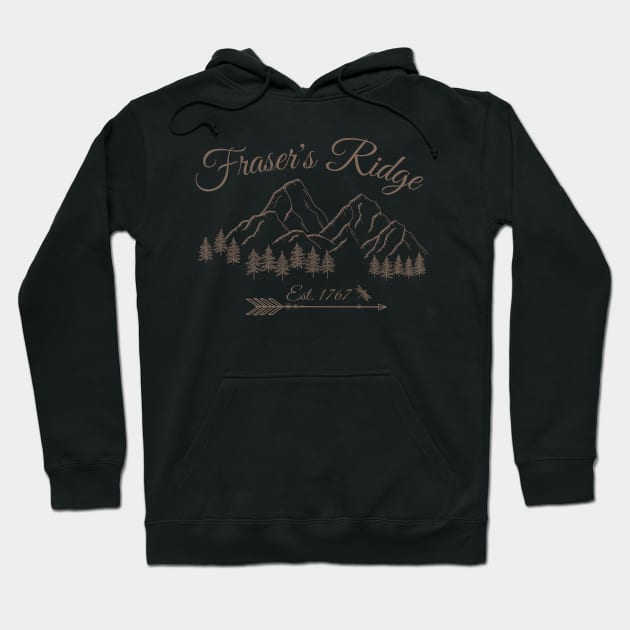 Fraser's Ridge North Carolina Est 1767 Hoodie by MalibuSun